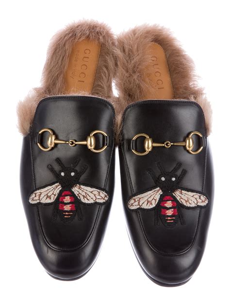 gucci fur slippers sale|gucci slippers with flowers.